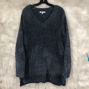 Orvis Super Soft & Cozy 2 Toned Blue/Grey Pullover Sweater, Loungewear SZ XL